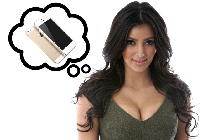 Altın iPhone 5S'e "Kardashian Phone" ismini taktılar