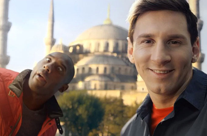 THY'nin yeni reklamında yine Kobe ve Messi var