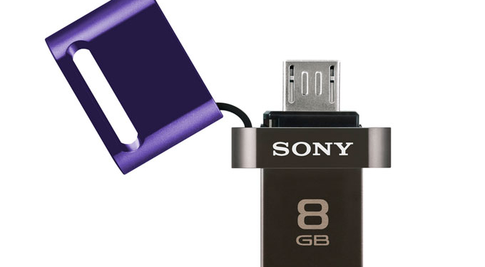 Sony'den tablet ve akıllı telefonlar için USB bellek