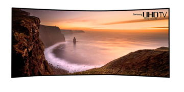 Samsung'tan 105 inç kavisli TV!