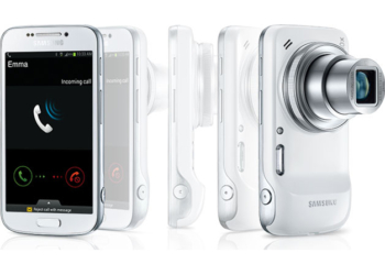 Bir telefon-fotoğraf makinesi Galaxy S5 Zoom