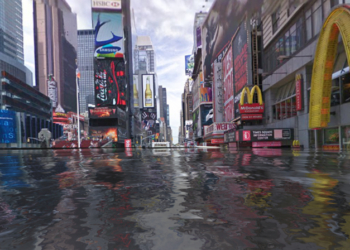 Suyla kaplı Google Street View