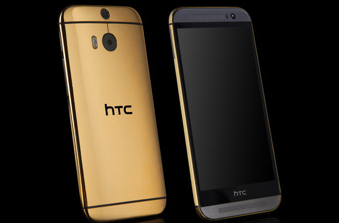 24 ayar HTC One (M8) satışta