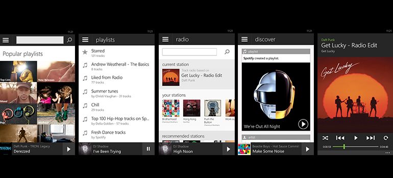 Spotify, Windows Phone’da yenilendi