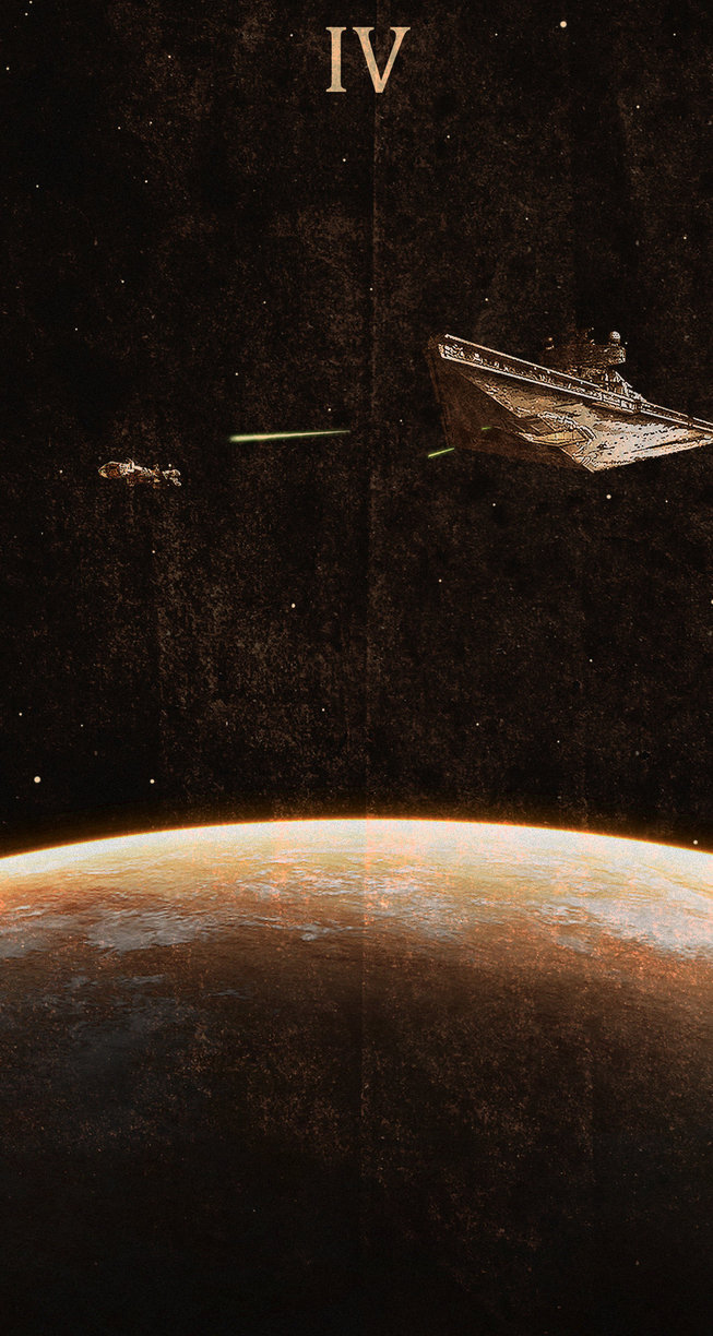 Galeri: Bu Star Wars posterlerinde baş rol gemilerin Star Wars IV