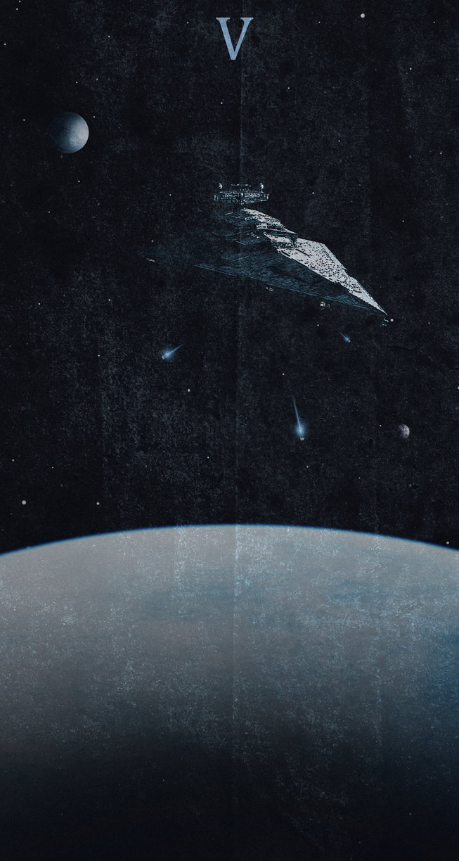 Galeri: Bu Star Wars posterlerinde baş rol gemilerin Star Wars V