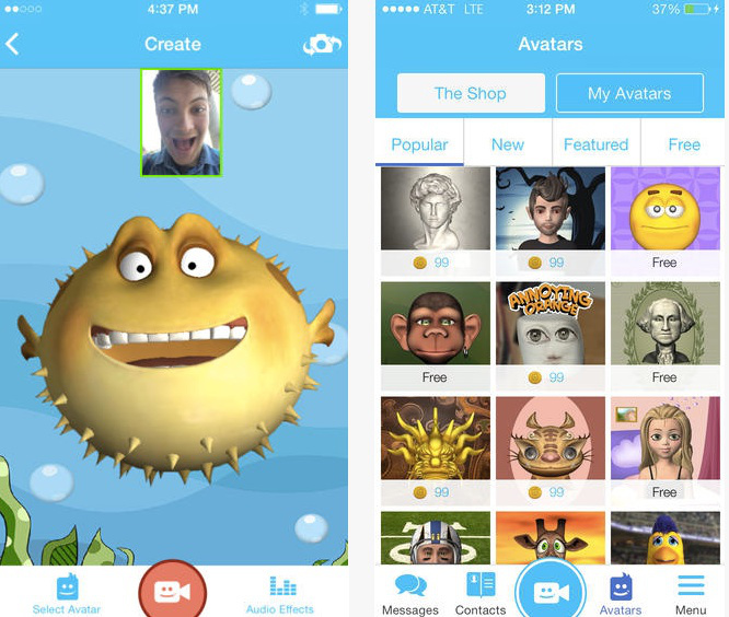 Intel'in ilk mobil uygulaması: Pocket Avatars Intel Pocket Avatars