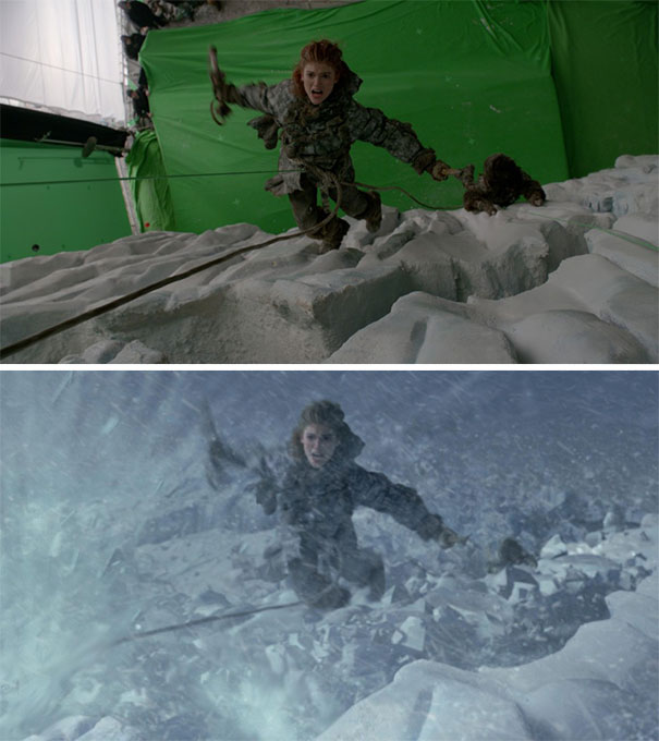 Galeri: Öncesi ve sonrasıyla filmlerde uygulanan görsel efektler Game Of Thrones