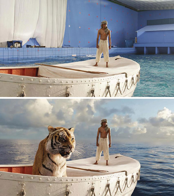 Galeri: Öncesi ve sonrasıyla filmlerde uygulanan görsel efektler Life of Pi