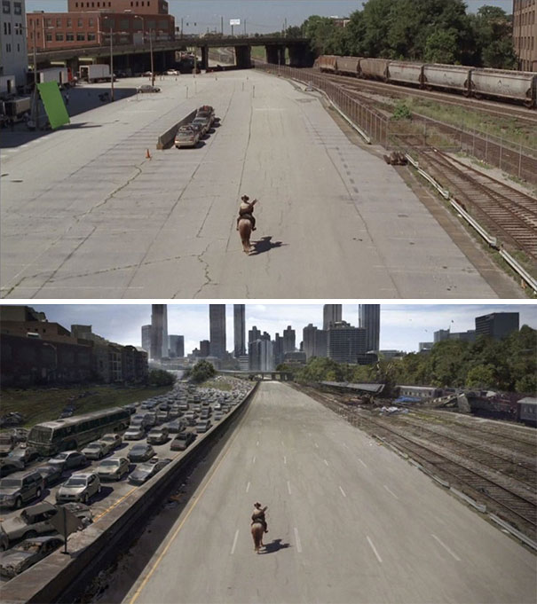 Galeri: Öncesi ve sonrasıyla filmlerde uygulanan görsel efektler The Walking Dead