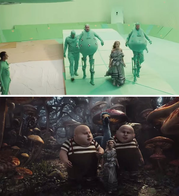 Galeri: Öncesi ve sonrasıyla filmlerde uygulanan görsel efektler Alice In Wonderland