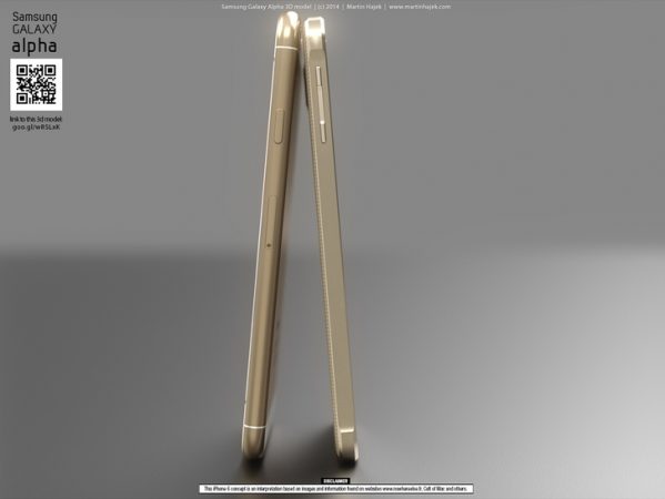 iPhone 6 ile Galaxy Alpha yan yana geldi Galaxy Alpha vs iPhone 6