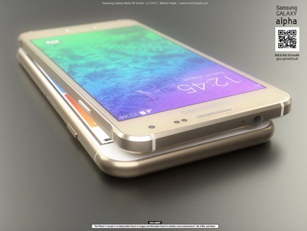 iPhone 6 ile Galaxy Alpha yan yana geldi Galaxy Alpha vs iPhone 6