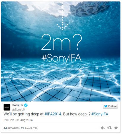 Sony SmartWatch 3 ve SmartBand IFA öncesi açığa çıktı Sony'nin paylaştığı tweet