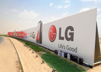 Devasa LG G3 bilboardu Guiness Rekorlar Kitabı'na girdi