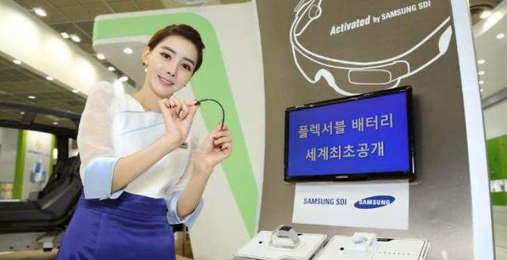 Samsung'tan esnek batarya