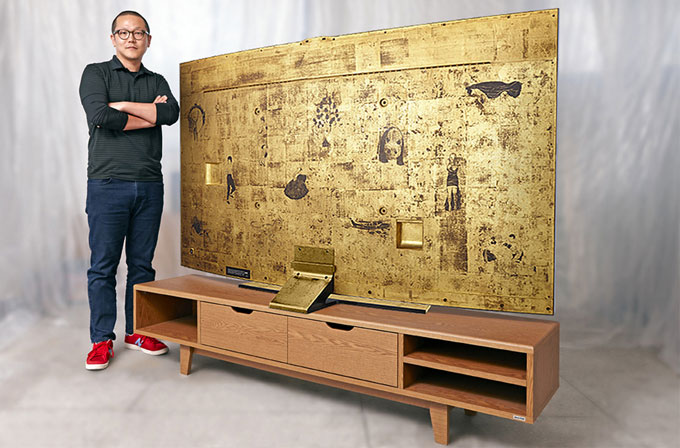 Samsung 78'' kavisli TV