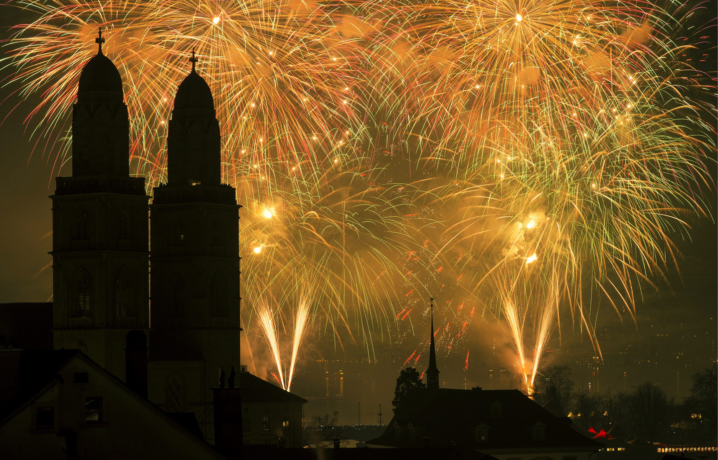 New year celebrations in Switzerland