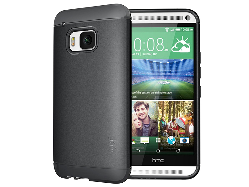 TUDIA-Ultra-Slim-LITE-TPU-Bumper-Protective-Case-for-HTC-One-M9-Black