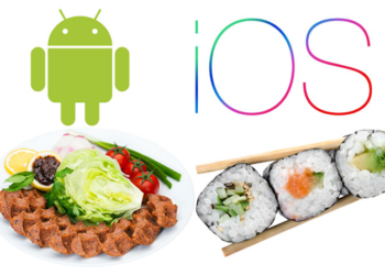 Android kullanıcıları çiğköfte, iOS kullanıcıları sushi seviyor