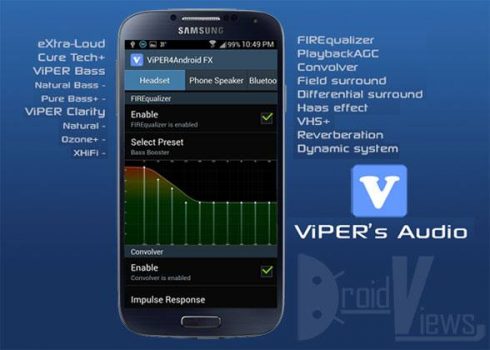 Android için ses arttırma programı: Viper4Android_FX