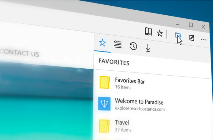 Microsoft Edge için eklenti desteği 2016'da