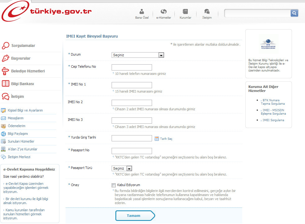 Imei tj регистрация на сайте. IMEI Turkey.