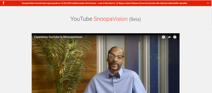 Youtube'tan Snoop Dogg'lu 1 Nisan Şakası SnoopaVision