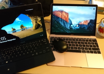 Apple Macbook Samsung Galaxy Tabpro S