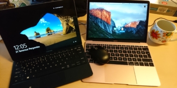 Apple Macbook Samsung Galaxy Tabpro S