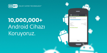 ESET Mobile Security 10 Milyon İndirilme Rakamına Ulaştı