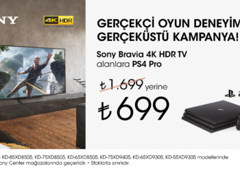 Sony 4K Televizyon Alanlara PS4 Pro 699TL!