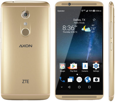 zte axon 7 on arka yan