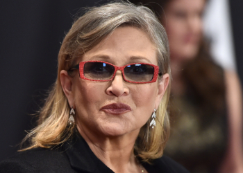 Carrie Fisher arrives at the Governors Awards at the Dolby Ballroom on Saturday, Nov. 14, 2015, in Los Angeles. (Photo by Jordan Strauss/Invision/AP)