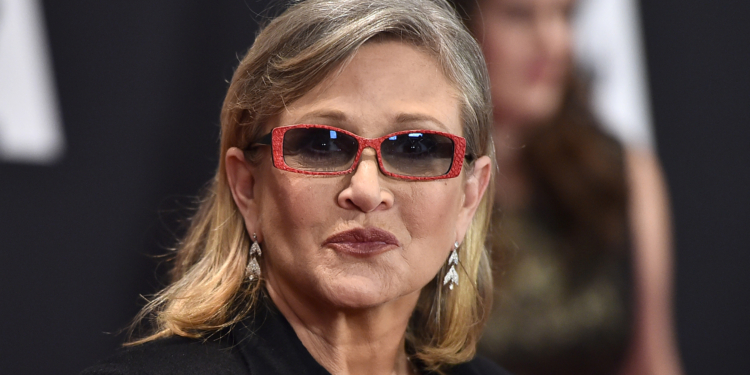 Carrie Fisher arrives at the Governors Awards at the Dolby Ballroom on Saturday, Nov. 14, 2015, in Los Angeles. (Photo by Jordan Strauss/Invision/AP)