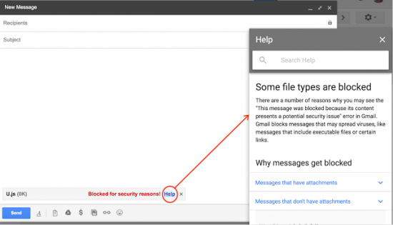 Gmail, JavaScript İçerikli Eklentiye Sahip Mailleri Engelleyecek