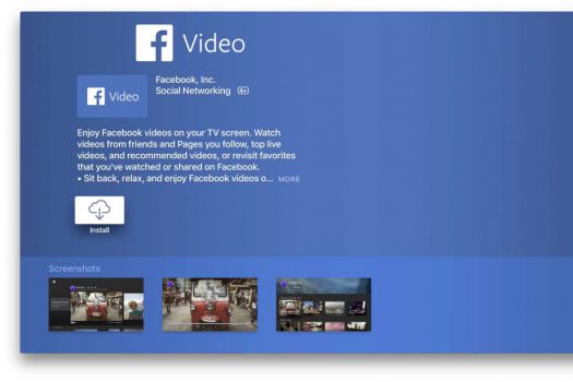 Facebook, Apple TV için Video Uygulaması Çıkardı