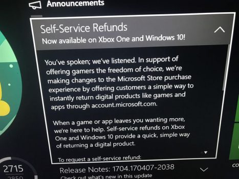 Microsoft, Xbox ve Windows Üzerinden Alınan Oyunlara İade Hakkı Veriyor