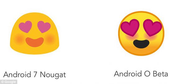 Google, Android O ile Beraber Blob Emojilerini Değiştiriyor