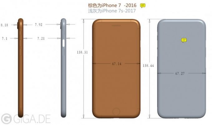 Apple iPhone 7S Daha Önceki Modellere Göre Daha Kalın Olacak