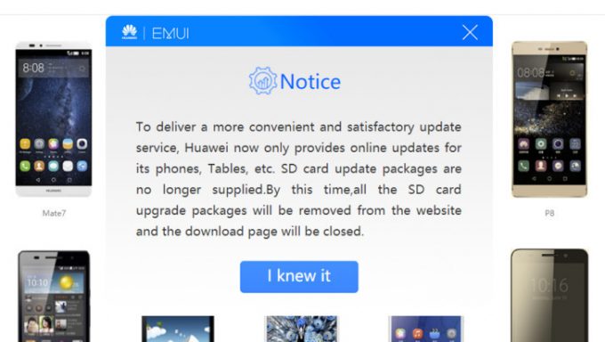 Huawei İnternet Sitesinden Bütün EMUI Dosyalarını Kaldırdı