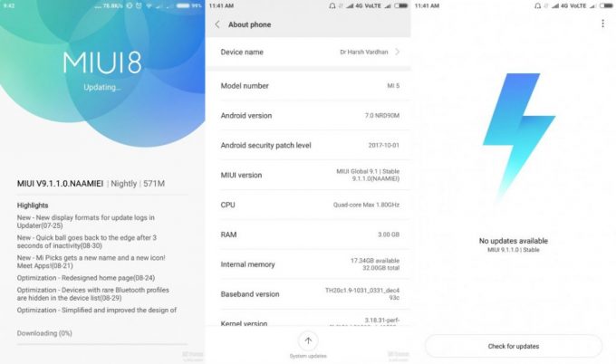 Xiaomi MIUI 9'u Yayınladı