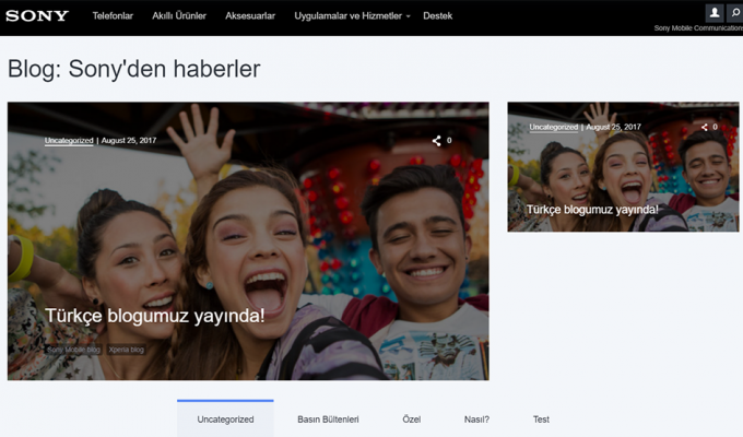 Sony Mobile Türkiye Blog’u Yayına Açıldı!