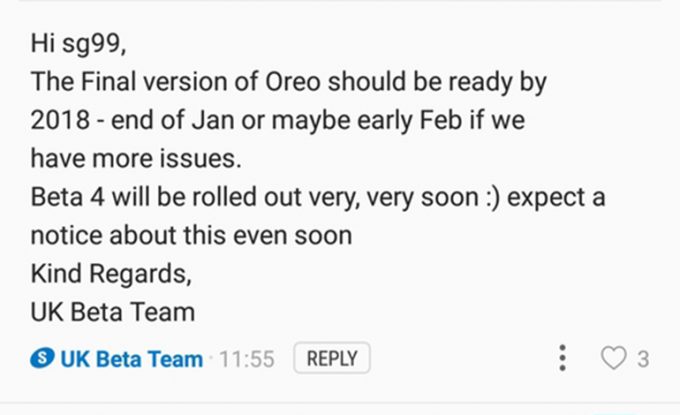 Samsung'un Oreo Güncellemesi 2018'e Kaldı!