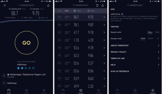Speedtest'in Mobil Uygulaması Güncellendi!