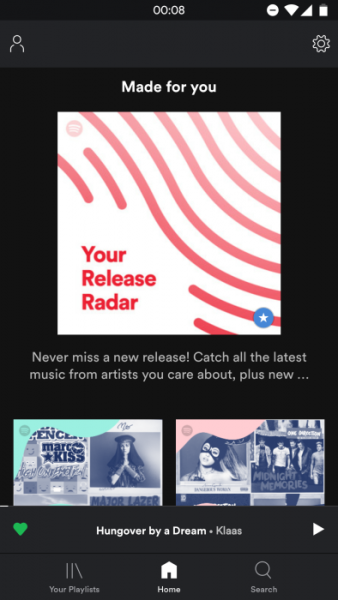 Spotify, Android Uygulaması İçin Yeni Bir Arayüz Tasarlıyor