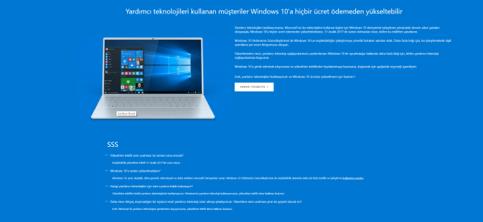 Windows 7 ve 8.1 Kullanıcılarının Ücretsiz Windows 10 Güncellemesi İçin Son Fırsat!