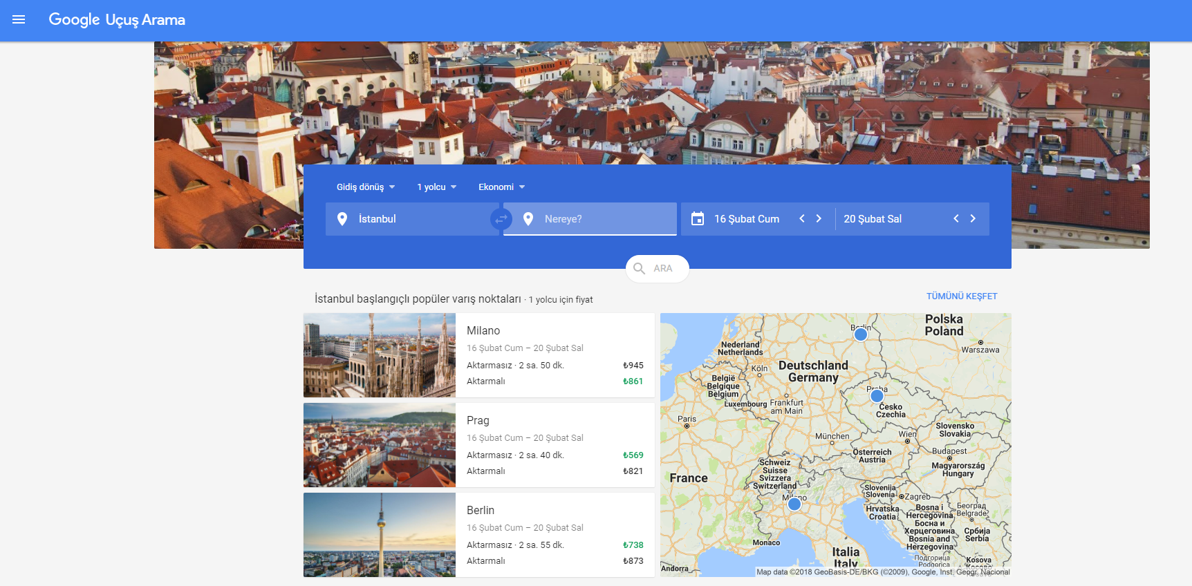 Google Flights, Olası Rötarları Tahmin Edebilecek