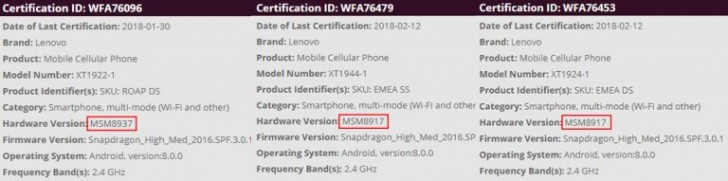 Moto G6 donanımları ile Geekbench'te ortaya çıktı