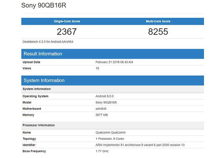 Snapdragon 845 işlemci yongası